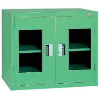 大阪製罐 OS ロッカーSアクリル扉付 最大積載量200kg 棚板1枚(若草色) 600SA 1台