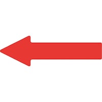 ミドリ安全 ミドリ安全 ベルデビバ矢印テープ 赤 10枚入