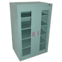 大阪製罐 OS ロッカーSアクリル扉付 最大積載量500kg 棚板4枚(若草色) 1200SA 1台