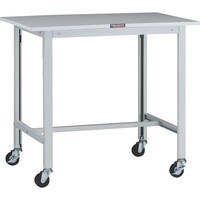 トラスコ中山 TRUSCO 軽荷重作業台(100kg)AO型 900X600XH808 φ75キャスター付 ホワイト色 AOR0960C75 1台