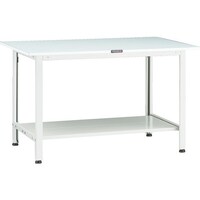 トラスコ中山 TRUSCO 軽荷重作業台(200kg)AO型 1200X750XH740 下棚2枚付 ホワイト色 AOR1275LT2 1台