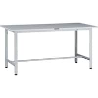 トラスコ中山 TRUSCO 軽荷重作業台(200kg)AO型 1500X600XH740 基本タイプ ホワイト色 AOR1560 1台