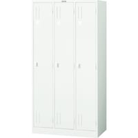 トラスコ中山 TRUSCO プッシュ錠ロッカー 3人用 900X515XH1790 W色 WPL37 1台