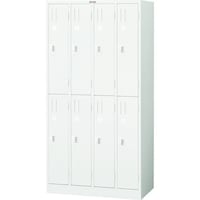 トラスコ中山 TRUSCO プッシュ錠ロッカー 8人用 900X515XH1790 W色 WPL87 1台