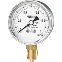 右下精器製造 右下 グリセリン入圧力計 圧力レンジ0ー10MPa 接続部サイズG1/4B