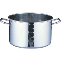 遠藤商事 TKG SAパワー・デンジ半寸胴鍋 目盛付 蓋無 21cm AHV8921 1個