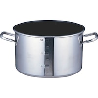 遠藤商事 TKG SAパワー・デンジ アルファ 半寸胴鍋 36cm(蓋無)目盛付 AHV9306 1個