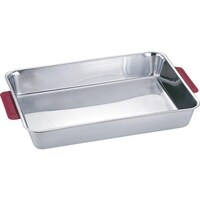 遠藤商事 TKG カラーハンドル角バット 6枚取 レッド 188ステンレス ABTH201 1個