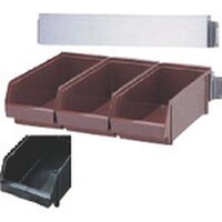 遠藤商事 TKG SA188オーガナイザー 3列壁掛式 ブラック (3ヶ入) EOC2002 1個