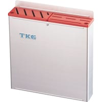 遠藤商事 TKG 188プラ板付カラーナイフラック 大 ABタイプ 赤 AHU672 1個