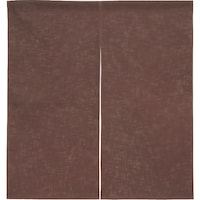 遠藤商事 TKG 半間のれん 綿麻無地 00104 焦茶