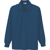 アイトス アイトス 吸汗速乾(クールコンフォート)ペン差し付長袖ポロシャツ(男女兼用) ネイビー M