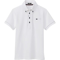 アイトス アイトス 部屋干しボタンダウン半袖ポロシャツ(男女兼用) ホワイト L 7667001L 1着