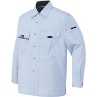 アイトス アイトス 長袖シャツ(男女兼用) サックス 6L 90350076L 1着