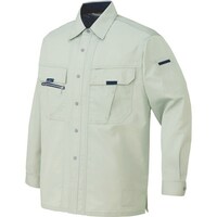 アイトス アイトス 長袖シャツ(男女兼用) アースグリーン 3L 90350053L 1着