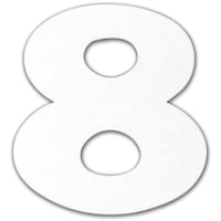 ダイドーハント DAIDOHANT マグネット切り文字 ホワイト 8 10177794 1枚