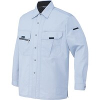 アイトス アイトス 長袖シャツ(男女兼用) サックス 5L 90350075L 1着