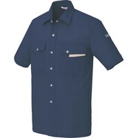 アイトス アイトス 半袖シャツ(男女兼用) ネイビー 3L 9660083L 1着