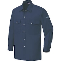 アイトス アイトス 長袖シャツ(配色なし・薄地)(男女兼用) ネイビー 6L 9670086L 1着