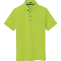 アイトス アイトス 部屋干しボタンダウン半袖ポロシャツ(男女兼用) ライム 3L 76670163L 1着