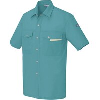 アイトス アイトス 半袖シャツ(男女兼用) ターコイズ M 966027M 1着