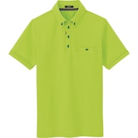 アイトス アイトス 部屋干しボタンダウン半袖ポロシャツ(男女兼用) ライム 5L 76670165L 1着