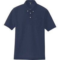 アイトス アイトス 吸汗速乾(クールコンフォート)半袖ボタンダウンポロシャツ(男女兼用) ネイビー 4L