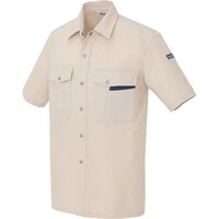 アイトス アイトス 半袖シャツ(男女兼用) ベージュ L 966002L 1着