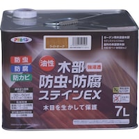 アサヒペン アサヒペン 油性木部防虫・防腐ステインEX 7L ライトオーク
