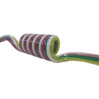 チヨダ チヨダ スパイラルチューブ 耐水性マルチスパイラル 芯数6 外径10mm/使用範囲1673mm 6MES1015S 1本