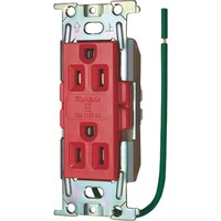 明工社 明工 ML医用接地埋込ダルブコンセントC形Sタイプ赤