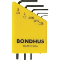 ボンダス BONDHUS 精密六角レンチセット 5本組(0.0285/64インチ)