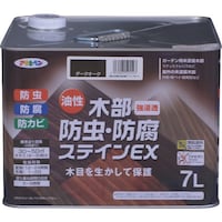 アサヒペン アサヒペン 油性木部防虫・防腐ステインEX 7L ダークオーク