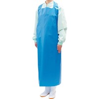 川西工業 川西 ガードファイン軽量ウレタンエプロン ブルー Lサイズ