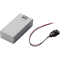 タカチ電機工業 タカチ 外付け電池ボックス(ライトグレー)006P×1