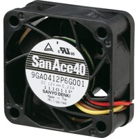 サンヨウデンキ K SanAce 低消費電力ファン(40×20mm DC24V PWM・パルスセンサ付き) 9GA0412P6H001 1台