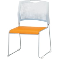 TOKIO スタッキングチェア NSWT10L レザー マンダリンオレンジ NSWT10LMOR 1脚