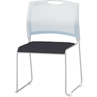 TOKIO スタッキングチェア NSWT10L レザー ネオブラック NSWT10LNBK 1脚