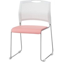 TOKIO スタッキングチェア NSWT10L レザー パステルピンク NSWT10LPP 1脚