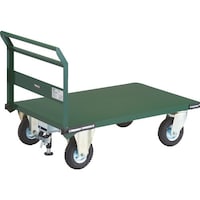 トラスコ中山 TRUSCO 鋼鉄製運搬車 1200X750 空気入タイヤ Lストッパー付 PH1ARSS 1台