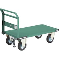 トラスコ中山 TRUSCO 鋼鉄製運搬車 1200X600 空気入タイヤ Lストッパー付 PH2LARSS 1台