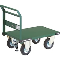 トラスコ中山 TRUSCO 鋼鉄製運搬車 900X600 プレス製空気入タイヤ Lストッパー付 PH2ARSS 1台