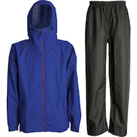 カジメイク カジメイク 3440 3Dエクストラレインスーツ Rブルー L