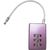 和気産業 WAKI ケーブルロック IB121 Mパープル 3段