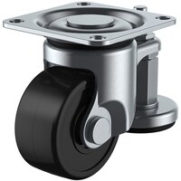 ユーエイキャスター ユーエイ プレート式 自在 アジャスター付キャスター フェノール 車輪径65mm AFタイプ HGAF型 取付寸法71×71