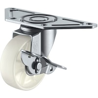 ユーエイキャスター ユーエイ プレート式 自在 キャスター ナイロン 車輪径50mm ストッパー付き Sタイプ SGCS型 取付寸法139×55×42