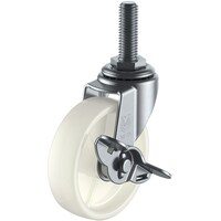 ユーエイキャスター ユーエイ ねじ込み式 自在 キャスター ナイロン 車輪径40mm ストッパー付き Lタイプ LTS型 ネジ寸法W3/8×14山数16