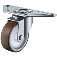 ユーエイキャスター ユーエイ プレート式 自在 キャスター ウレタン