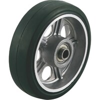 ユーエイキャスター ユーエイ 200径アルミホイルゴム車輪 AW200 1個