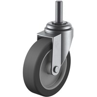 ユーエイキャスター ユーエイ ねじ込み式 自在 ステンレスキャスター エラストマー 車輪径100mm Eタイプ SUSET型 ネジ寸法W3/4×40山数10 SUSET100ELW3440 1個